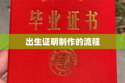 三沙出生证明制作的流程